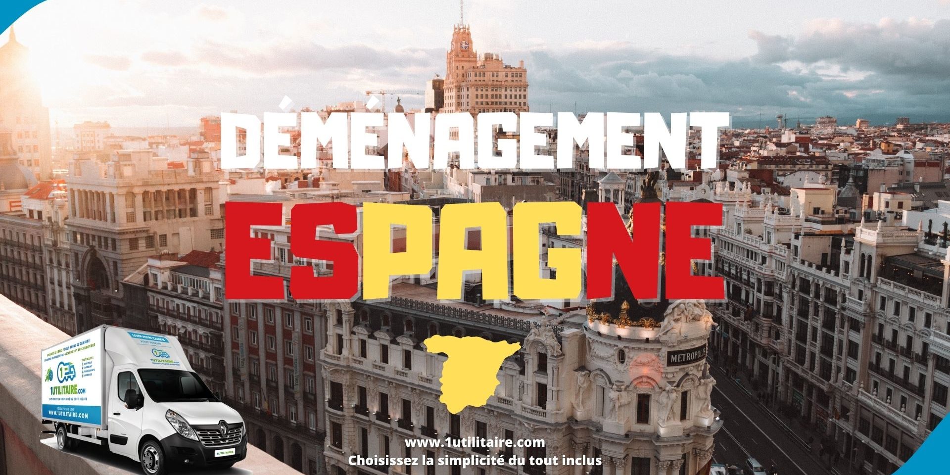 Déménagement Espagne -1utilitaire.com