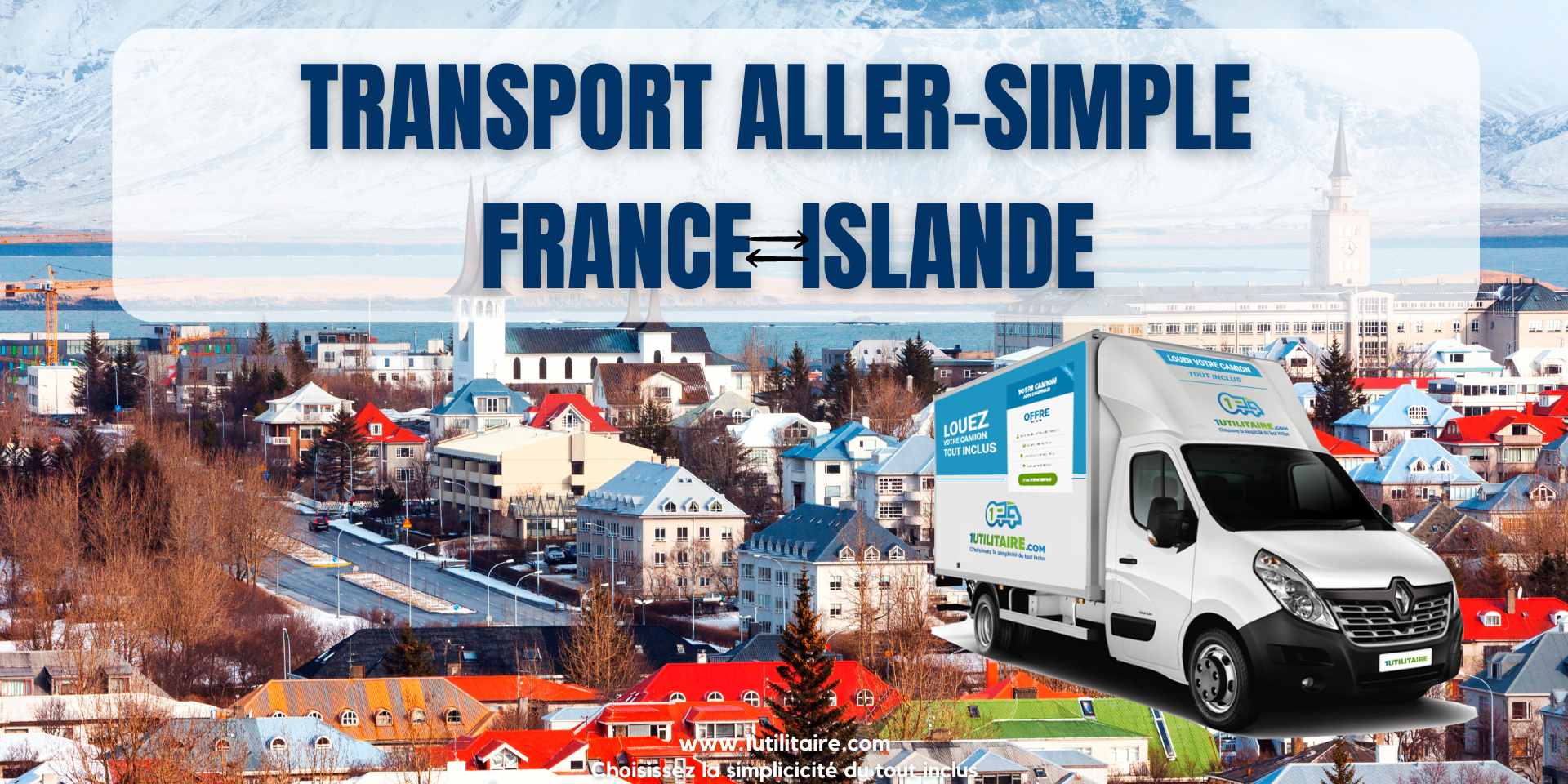 Transport aller-simple France - Islande