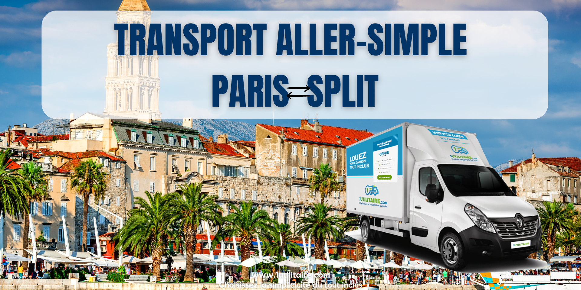 1utilitaire Transport aller-simple Paris - Split