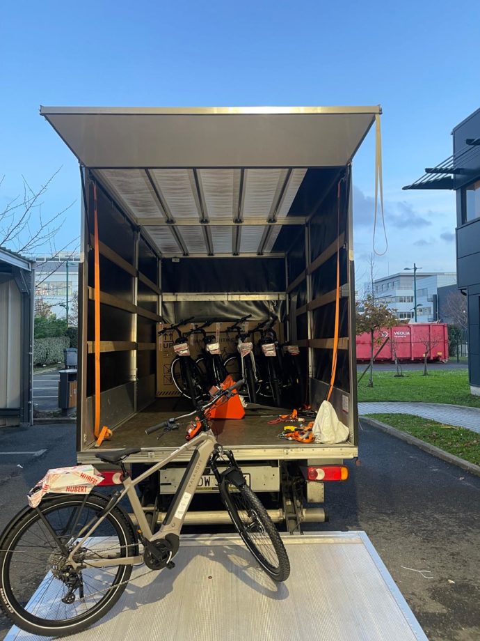 Transport de vélos sécurisé avec 1Utilitaire.com | Merci à notre client e-commerce