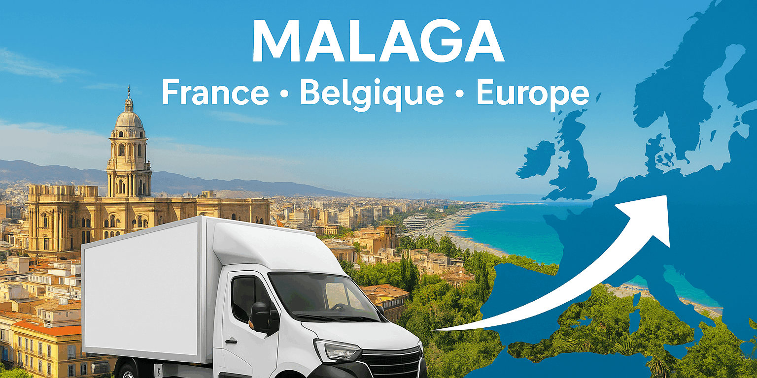Location de camion avec chauffeur depuis Malaga vers la France, la Belgique et toute l’Europe
