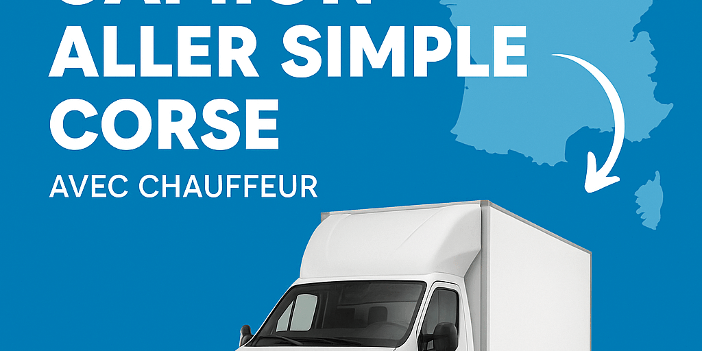 Location camion aller simple Corse avec chauffeur