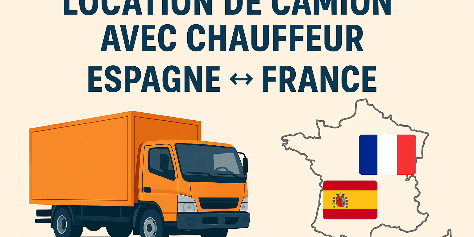 Location de camion avec chauffeur entre l’Espagne et la France | 1utilitaire.com Location de camion avec chauffeur entre l’Espagne et la France | 1utilitaire.com